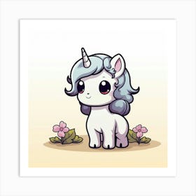 Cute Unicorn 97 Art Print