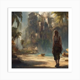 Lara Croft Art Print