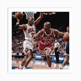 Michael Jordan AI Art Print