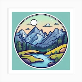 Mountain Landscape 41 Art Print