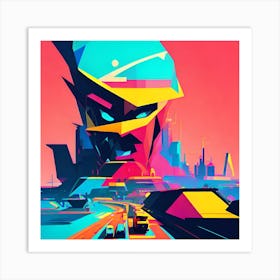 Futuristic Cityscape Art Print