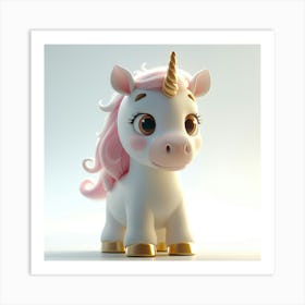 Cute Unicorn 863 Art Print