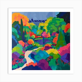 Abstract Park Collection Luxembourg Gardens Paris 3 Art Print