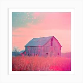 Barn In The Field Art Print