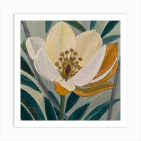 White Flower Art Print