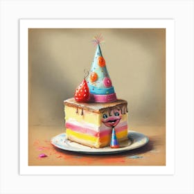 Birthday Cake 21 Art Print