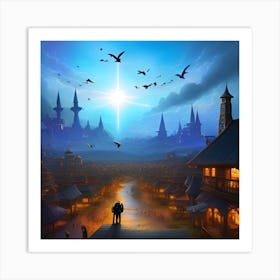 City At Night Art Print