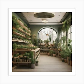 Shop Full Of Plants Art Print