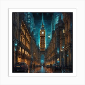 Big Ben At Night Art Print