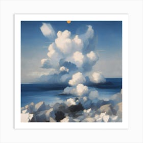 Clouds Over The Ocean Art Print