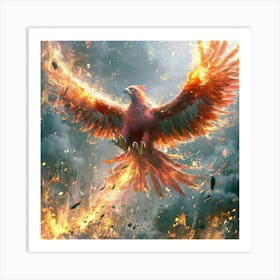 Phoenix In Flight Art Print