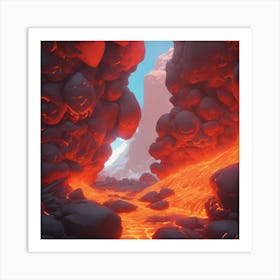 Lava Flow 56 Art Print