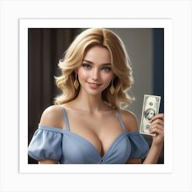 Sexy Blonde 15 Art Print