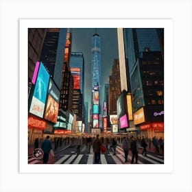 Times Square Art Print