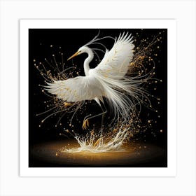 White Egret 1 Art Print