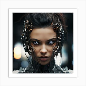 Futuristic Woman 4 Art Print