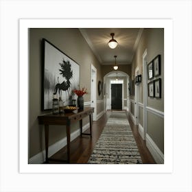 Hallway Stock Videos & Royalty-Free Footage 6 Art Print