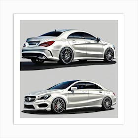 Mercedes CLA Coupe Art Print