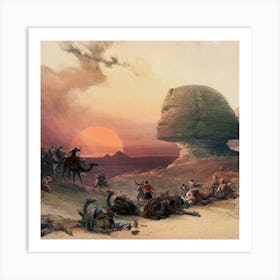 Egypt At Sunset Art Print