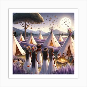 Teepees Art Print