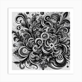 Abstract Ornamental Tatto Art Print