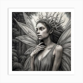 Fairy In The Forest Art Print