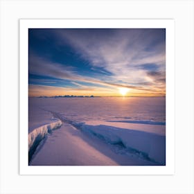 Antarctic Sunrise Art Print