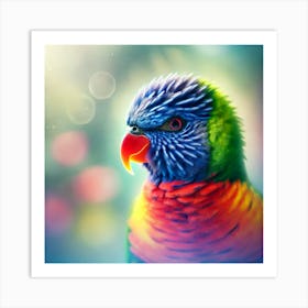 Colorful Lorikeet Art Print