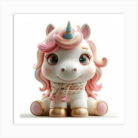 Unicorn Figurine 13 Art Print