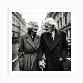 London Couple Art Print