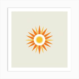 Sun Logo Art Print Art Print