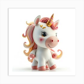 Unicorn Figurine 6 Art Print