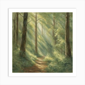 Path In The Woods 10 Art Print