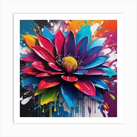 Colorful Flower 2 Art Print