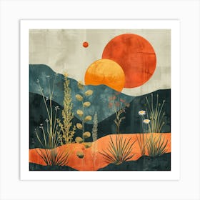 Desert Landscape Canvas Print Art Print