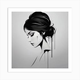 Portrait Of A Woman Art Print