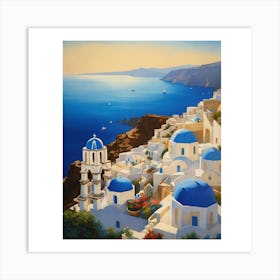 Oia Village Art Print