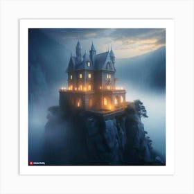 Castle In The Fog 2 Art Print