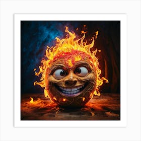 Flaming Sun 1 Art Print