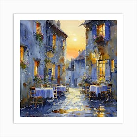 Evening In Florence Art Print