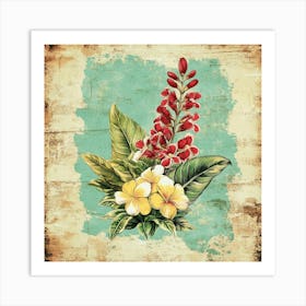 Hawaiian Flowers Art 4 Art Print