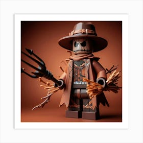 Scarecrow from Batman in Lego style 1 Art Print