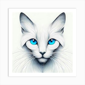 Creative Feline Cat Artwork 119 Art Print