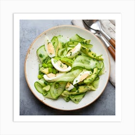 Cucumber Salad Art Print