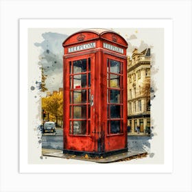 London Telephone Booth Art Print