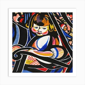 Child In Rocker (Ca Art Print