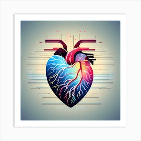 Heart Vector Illustration Art Print