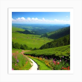 Path In The Mountains Art Print