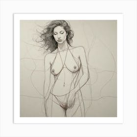 Woman In A Bikini 1 Art Print