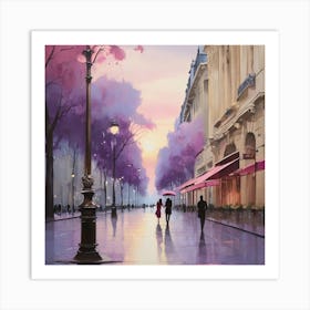 Paris At Dusk.2 1 Art Print